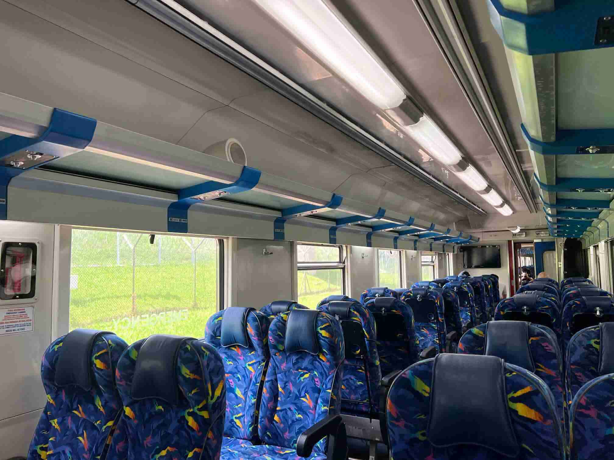 Interior of KTM train