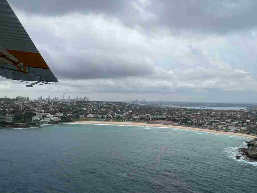 Aerial view of Bondi Beach