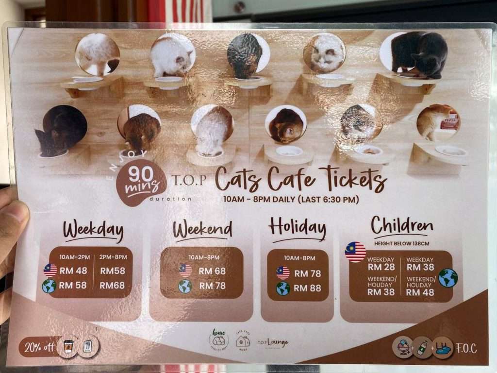 Entrance Ticket Prices for HOME by Tales of Paws Cat Cafe