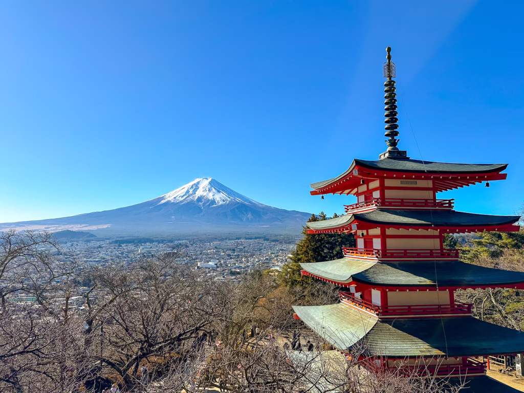 Famous Mount Fuji Pagoda, Arakura Sengen Shrine